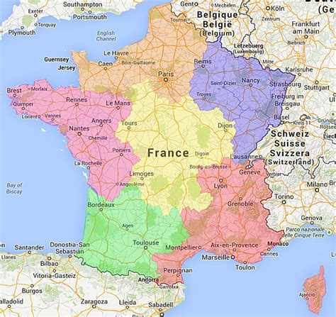 Frankrijk grenst nog aan twee staatjes: heloohaloo: 25 Vers Kust Noord Frankrijk Kaart