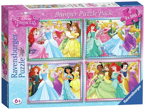 With 2,000 pieces, this disney princess castle puzzle will keep you occupied happily ever after. Ravensburger Disney Princess 100 Piece Puzzle - 4 Pack ...