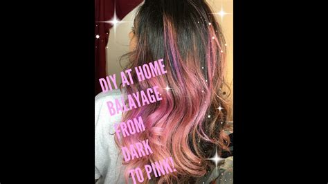 This process is known as 'foilyage', as it stills sees the color painted freehand, but with the extra lightening bonus of using foils. HOW TO BALAYAGE DARK HAIR PINK! | ON VIRGIN THICK HISPANIC ...