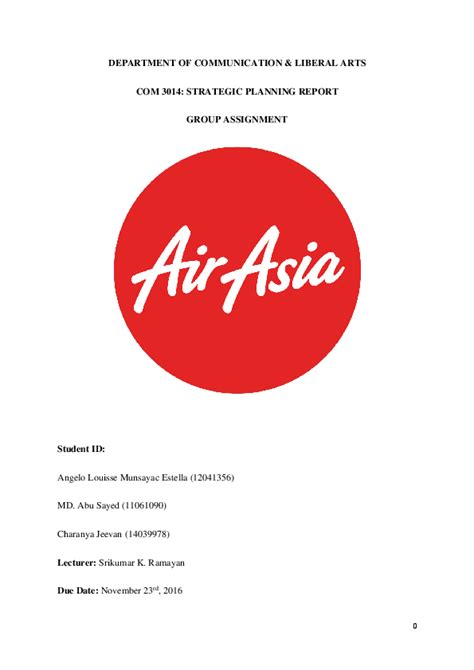 Последние твиты от airasia ir (@airasia_ir). (PDF) Investor Relations: AirAsia Strategic Planning ...