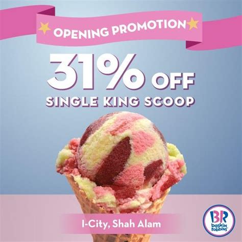 46cm w x 30cm d x 67cm h assembly : Baskin Robbins Central i-City Shah Alam Opening Promotion ...