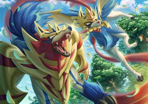 Zacian attacks so gracefully that its movements can even captivate its opponents. Zacian vs Zamazenta | Pokemon, Cute pokemon, Pokemon alola