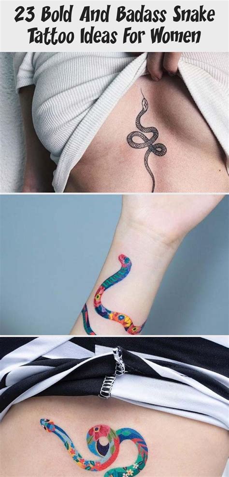 Bonnie and clyde tattoos are a perfect way to express the saying live fast, die pretty. 23 Bold and Badass Snake Tattoo Ideas for Women | StayGlam ...