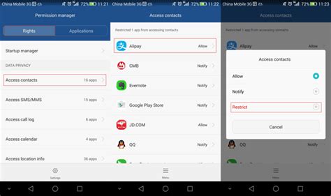 Slide out the left menu and select account. How to Manage Android App Permissions for Privacy Protection