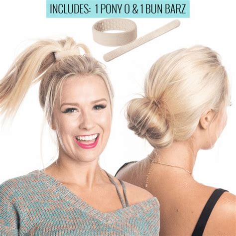 Women owned and operated www.ponyo.com. COMBO: Pony-O & Bun Barz - Pony-O Hair Accessories | Pony ...