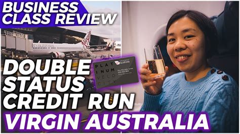 0% interest for the first 26. Virgin Australia BUSINESS CLASS Review | Double Status Credit Run | Boeing 737-800 - YouTube