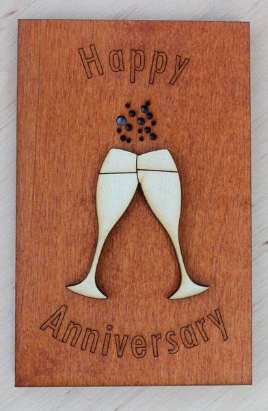 What about a 5th anniversary gift for him? Happy Anniversary Wood Greeting Card 5th Wedding ...