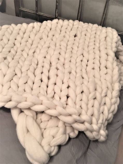 king Wool Blanket FREE SHIPPING merino king blanket chunky ...
