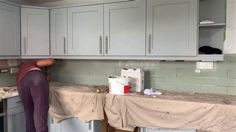 Or can i score the tiles thoroughly, and then. DIY Splashback tiling - YouTube