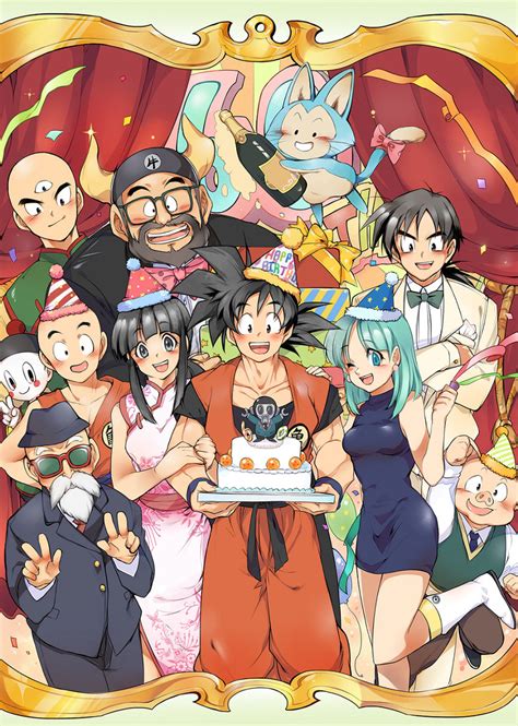 Karty chio z dragon balla. son gokuu, bulma, chi-chi, kuririn, muten roushi, and 7 ...