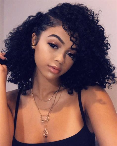 Explore these curly hairstyles for short hair, medium, or long locks! Instagram post by 🖤One&Only • Oct 15, 2018 at 12:04am UTC ...