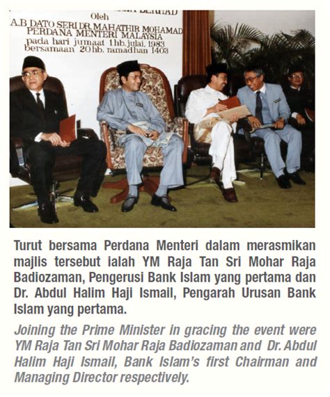 Penulis manut saja pada bank yang ditunjuk pemerintah. Bila pengasas bank Melayu terbunuh, Bank Islam ditubuhkan ...