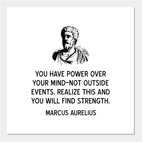 Customise & buy poster, prints & canvas art online. Marcus Aurelius Quote on the Power of Your Mind - Stoicism ...