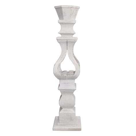 Create ambience and atmosphere in any room using our candle holders. 36 WHITE WOOD CANDLE HOLDER | At Home