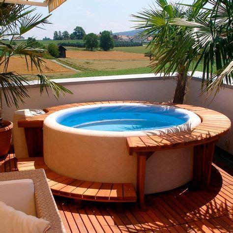 Whirlpool mit holzumrandung bestway palm beach 250 x 275 x 71cm. Softub mit Holzumrandung | Whirlpool deck, Whirlpool ...