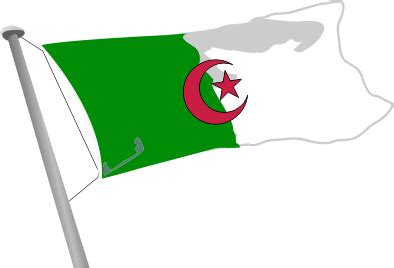La bandera se ha utilizado desde 1962, cuando argelia obtuvo su independencia, y se ha inspirado. Banderas de Argelia Animadas