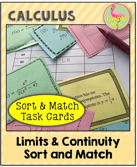 But we can see what it should be as we get closer and closer! Calculus: Limits and Continuity Sort & Match Activity | Calculus, Ap calculus, Education quotes ...