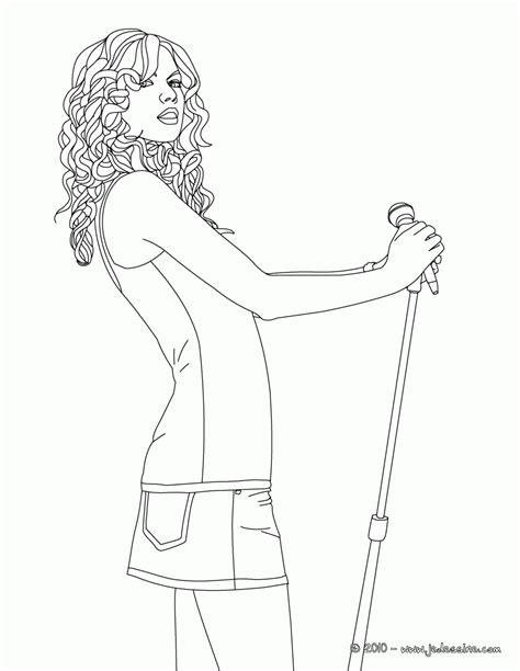 Taylor swift coloring pages tv film printable 2020 08370 coloring4free. color sheet of taylor swift - Clip Art Library