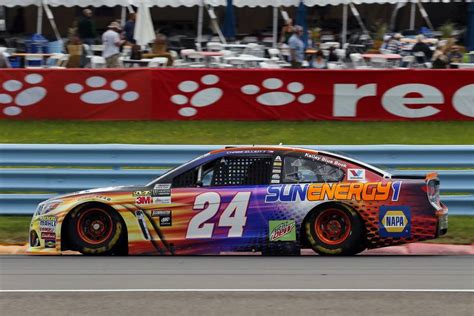 The top finishers of watkins glen 355 checked in with the 'nascar victory lane' crew. Elliott, SunEnergy1 Team Finish 13th at Watkins Glen