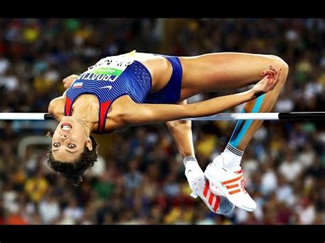 Tia hellebaut of belgium celebrates a good jump in the women's high jump in the national stadium at the summer olympics in beijing on august 23, 2008. Women High Jump Olympics | Olympic High Jump in 2016 - YouTube