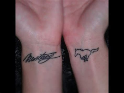 If you love ford mustangs and just about anything related to them, you can probably find. My Mustang Tattoos - YouTube