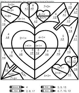 3rd grade students enjoyed exploring the relationship between color and emotion for this project. Kindergarten Valentine Math Ideas | Math valentines ...