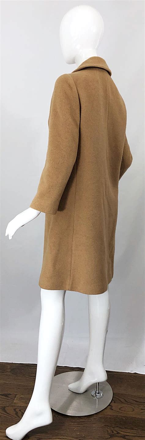 A camel coat works for everything: Chic 1960s Camel Tan Camels Hair Wool Double Breasted ...