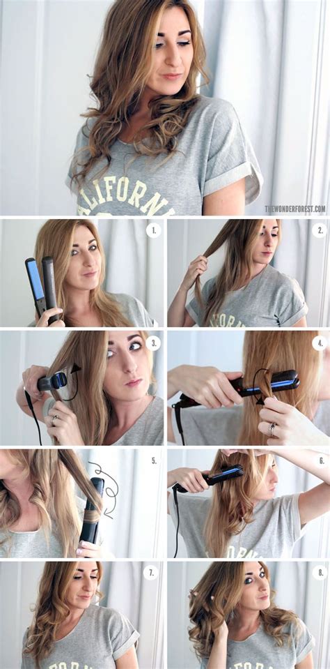 Use a flat iron for crimping, bending your strand up and down several times, starting from the roots. Cute hair curling tutorial with a straightener! | Cabello ...