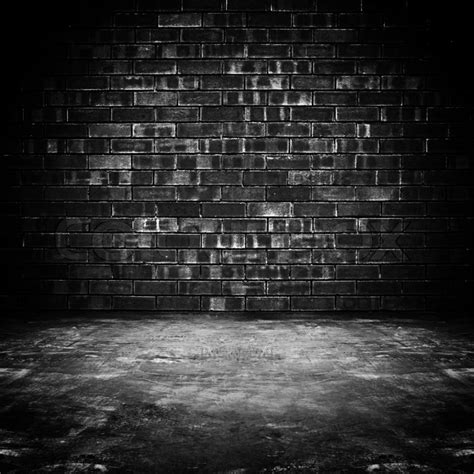 Introduction of brick wall free textures. Old dark room with brick wall and ... | Stock image ...