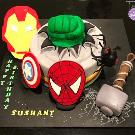 Their selection of bestselling, signature cakes include the popular mud cake, oreo cheesecake. Avengers Theme Birthday Cake | Amys Bake House