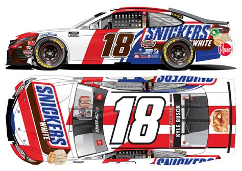 Mark martin has picked up top 5 finishes in each of the. 2020 Kyle Busch #18 Snickers White NASCAR 1/64 Diecast