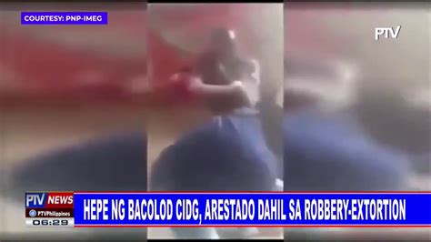 You are walking in the woods in the evening, and a man suddenly emerges with a gun in his hand and threatens to kill you, if you do not give him the valuables and cash you are. Hepe ng Bacolod CIDG, arestado dahil sa robbery-extortion - YouTube