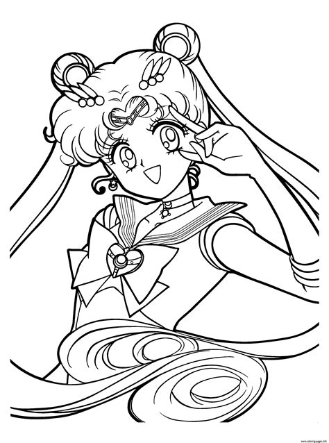 Download and turn on your favorite anime and color away. Sailormoon Anime Girl S To Print 5f67 Coloring Pages Printable