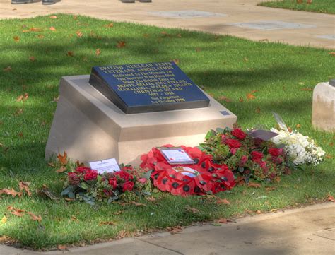 John ward, 80, from chesterfield, was sent to christmas. British Nuclear Test Veterans Memorial,... © David Dixon ...