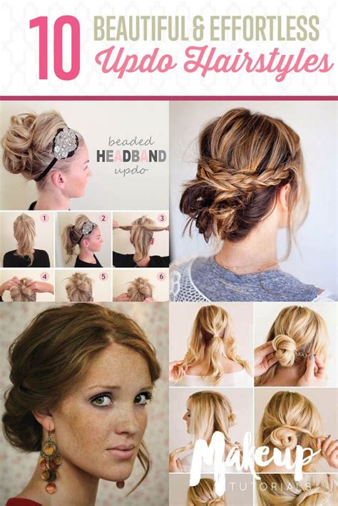 25 easy updos for medium hair. Do you want to look sophisticated and classy at the same ...