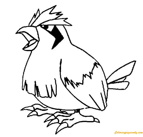 You want to see all of these cartoons, pokemon coloring pages. Pidgey Coloring Page - Free Coloring Pages Online