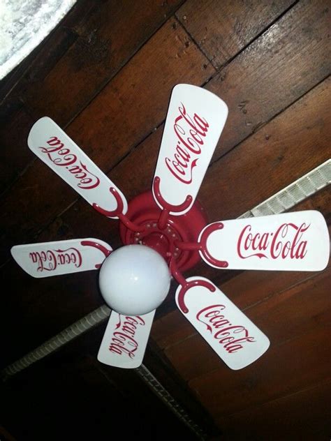 If you are looking for the old coca cola ceiling fan or nascar ceiling fans, you will not find them here because they stopped making them several years ago. Coca Cola ceiling fan: Take any fan. Repaint the blades ...