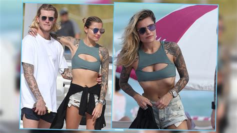 Sah man ihn doch zuvor meist mit blondinen. Sophia Thomalla And Loris Karius : Heiße Zungenküsse im ...