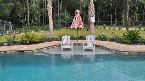 Our inground pools division has the qualifications to create your beautiful backyard pool with a smooth installation process. Pool Features - convenient and fun - Backyard Oasis