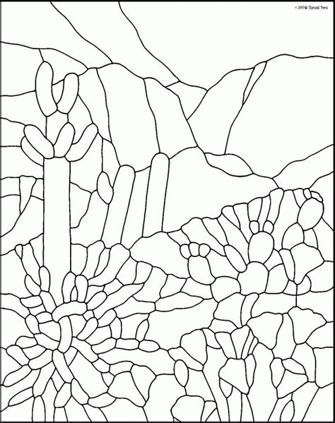 Garden window coloring page author: Stained Glass Window Coloring Pages - Coloring Home