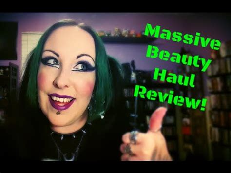 Massive Beauty Haul Review | Spooky Brandie - YouTube