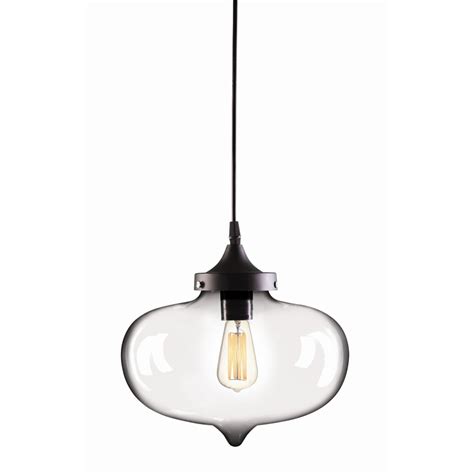 Elibbren industrial mini pendant light kit e26 e27 base edison vintage style black cord hanging light fixture with ul lamp holder for kitchen. Brilliant 27cm 240V 42W Clear Laurent Pendant Light ...