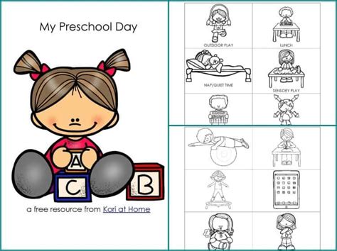 Keep your family organized by writing down your daily schedule. Free Printable Preschool Schedule for Daily Use ...