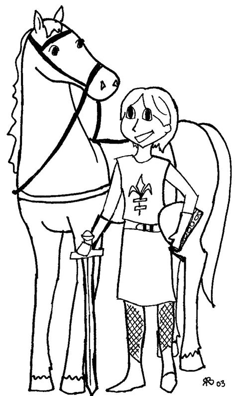 Print 2 to 4 to a page to save paper and to make just the right size for interactive notebooks. St. Joan of Arc | Barnyard roundup, Sketches, Coloring pages