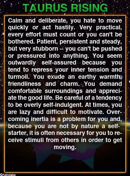 Rising sign information for each of the 12 sun signs. Pin by Sophie Galacar on Taurus Rising | Cancer rising ...