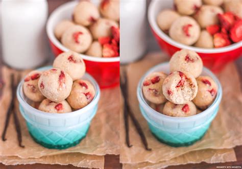 My mom told me i would grow out of it, but nope, here i am still. Desserts With Benefits Healthy Strawberry Shortcake Energy Bites (refined sugar free, gluten ...