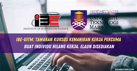 Senarai ilp dan kursus yang ditawarkan institut latihan perindustrian. IBE-UiTM: Tawaran Kursus Kemahiran Kerja Percuma Buat ...