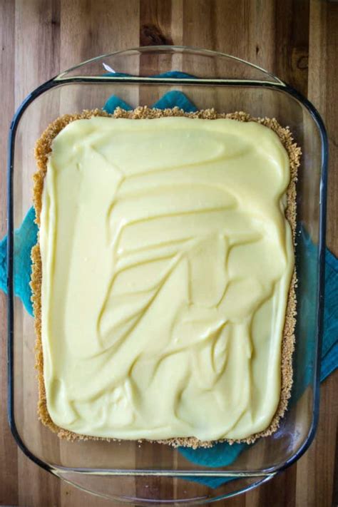 1 jiffy yellow cake mix. Seven Layer Pudding Dessert | A Wicked Whisk