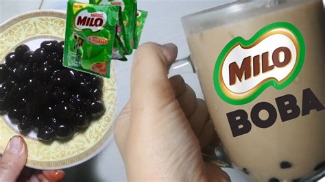 Kebetulan suami juga belum pernah nyoba. resep cara membuat boba milo coklat - YouTube