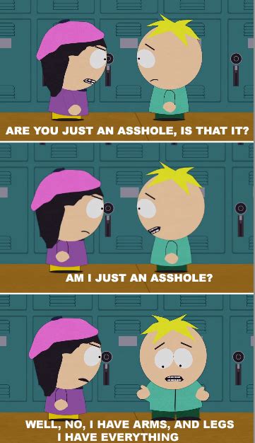 With time, like a rainbow after the rain, joy follows. Wendy Insults Butters On South Park Picture Quote